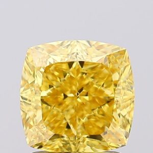 2.1 carat,  colour, VS1 clarity, Cushion shape, Lab Grown Diamond.