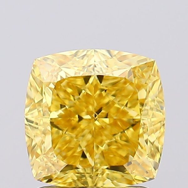 2.1 carat,  colour, VS1 clarity, Cushion shape, Lab Grown Diamond.