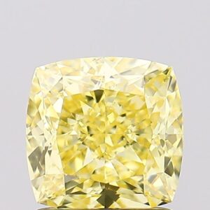 1.59 carat,  colour, VS1 clarity, Cushion shape, Lab Grown Diamond.