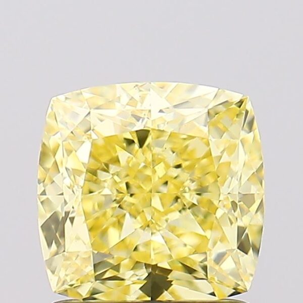 1.59 carat,  colour, VS1 clarity, Cushion shape, Lab Grown Diamond.
