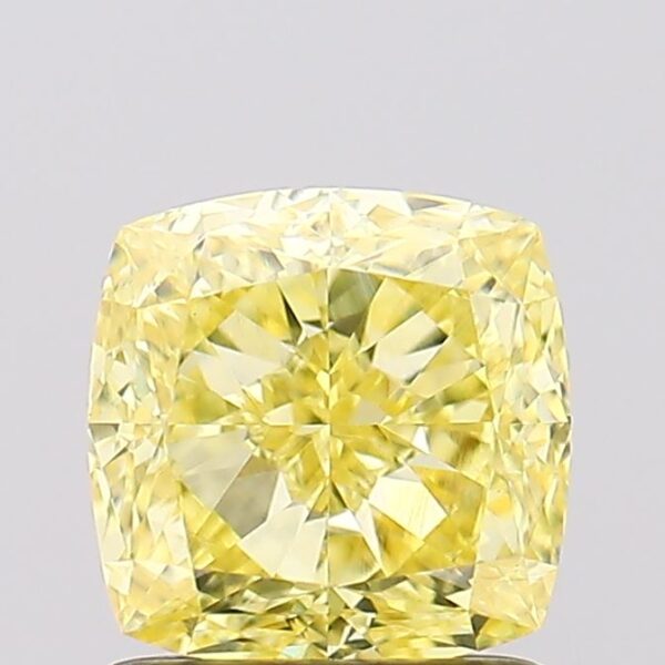 1.51 carat,  colour, VS1 clarity, Cushion shape, Lab Grown Diamond.