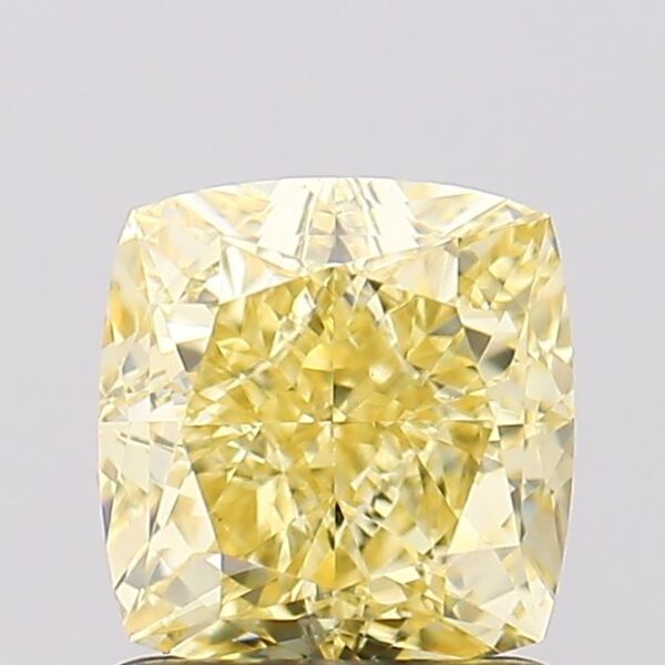 1.54 carat,  colour, VS2 clarity, Cushion shape, Lab Grown Diamond.