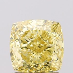1.58 carat,  colour, VS2 clarity, Cushion shape, Lab Grown Diamond.