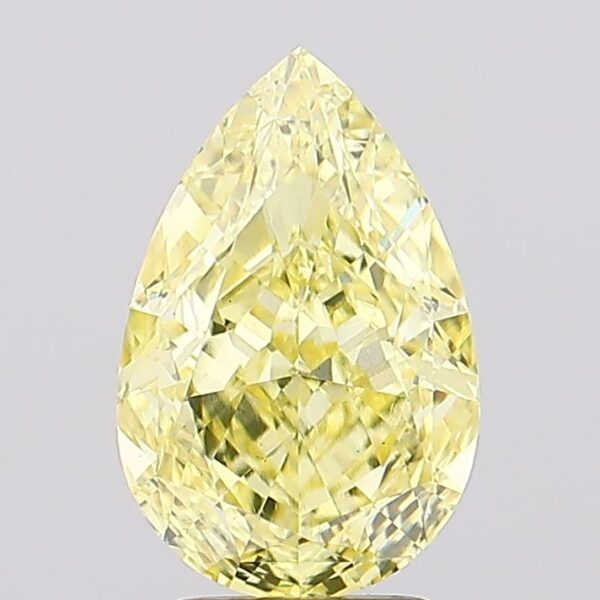 3.57 carat,  colour, VS2 clarity, Pear shape, Lab Grown Diamond.