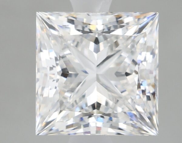 1.68 carat, D colour, VVS2 clarity, Princess shape, Lab Grown Diamond.