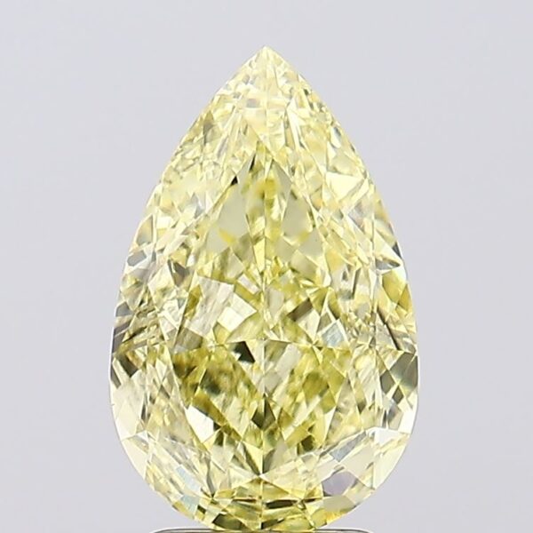 3.07 carat,  colour, SI1 clarity, Pear shape, Lab Grown Diamond.
