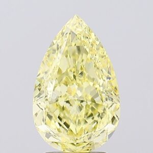 3.09 carat,  colour, VS1 clarity, Pear shape, Lab Grown Diamond.