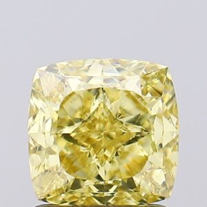 1.61 carat,  colour, VS1 clarity, Cushion shape, Lab Grown Diamond.