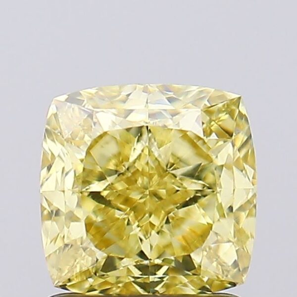 1.61 carat,  colour, VS1 clarity, Cushion shape, Lab Grown Diamond.