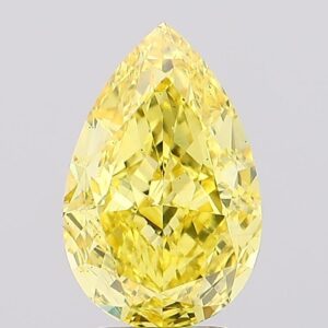 4.15 carat,  colour, SI1 clarity, Pear shape, Lab Grown Diamond.