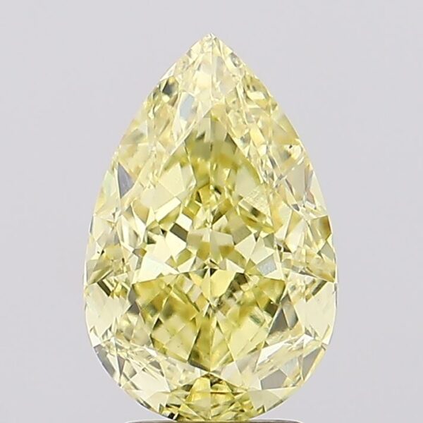 3.57 carat,  colour, VS1 clarity, Pear shape, Lab Grown Diamond.