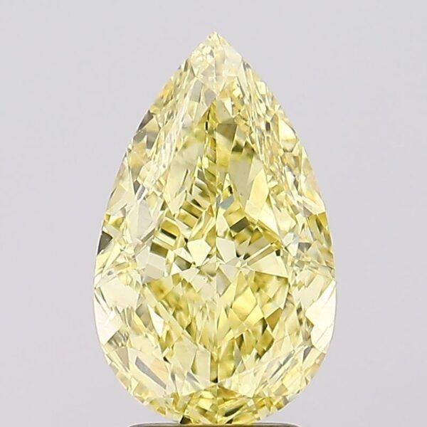 3.57 carat,  colour, VS1 clarity, Pear shape, Lab Grown Diamond.