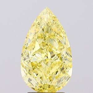 3.88 carat,  colour, SI1 clarity, Pear shape, Lab Grown Diamond.