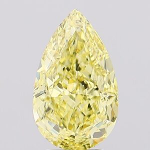 4.11 carat,  colour, VS2 clarity, Pear shape, Lab Grown Diamond.
