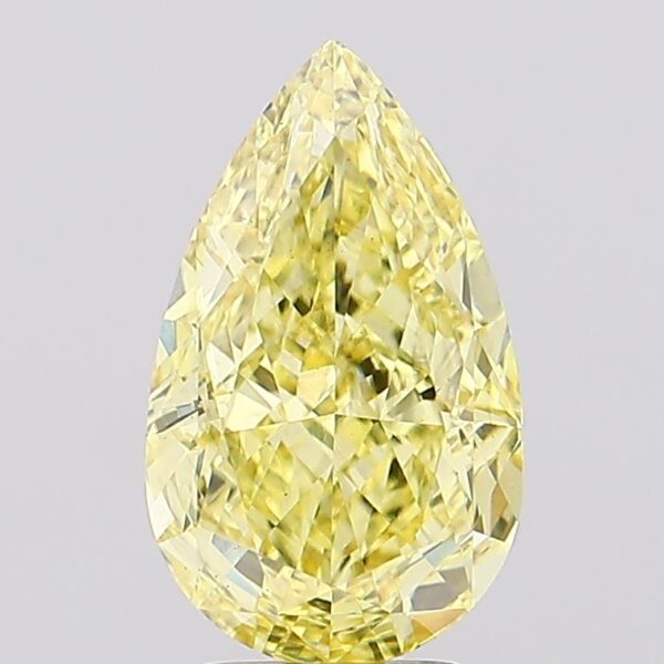 4.11 carat,  colour, VS2 clarity, Pear shape, Lab Grown Diamond.
