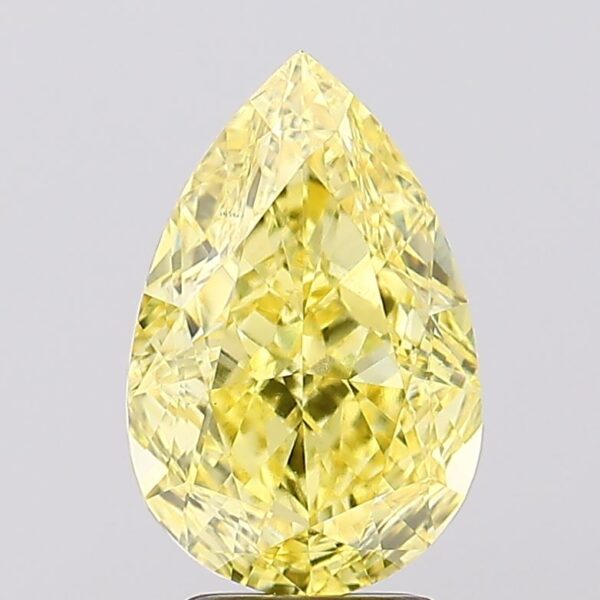 4.08 carat,  colour, VS2 clarity, Pear shape, Lab Grown Diamond.