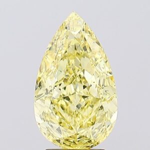 4.11 carat,  colour, VS2 clarity, Pear shape, Lab Grown Diamond.