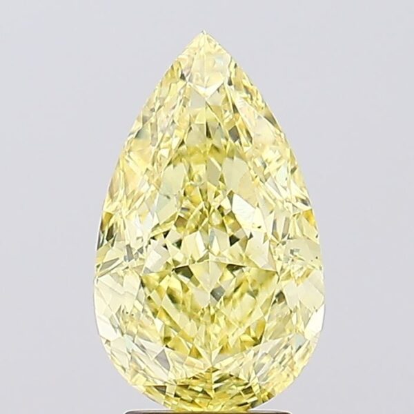 4.11 carat,  colour, VS2 clarity, Pear shape, Lab Grown Diamond.
