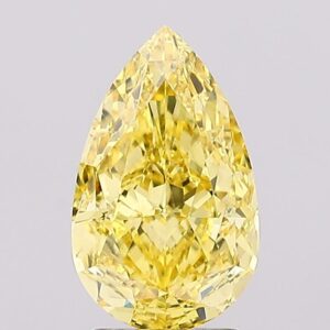 2.6 carat,  colour, VS1 clarity, Pear shape, Lab Grown Diamond.
