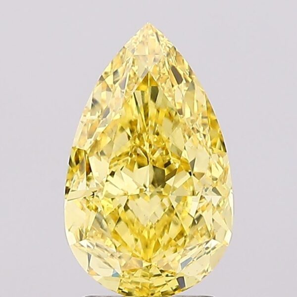 2.6 carat,  colour, VS1 clarity, Pear shape, Lab Grown Diamond.