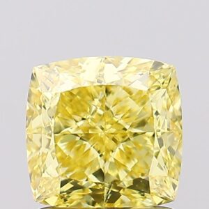 1.58 carat,  colour, VVS2 clarity, Cushion shape, Lab Grown Diamond.
