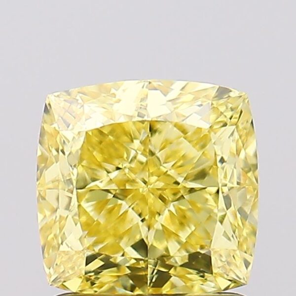 1.58 carat,  colour, VVS2 clarity, Cushion shape, Lab Grown Diamond.