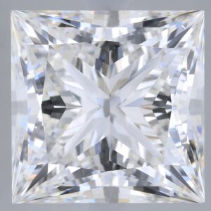 4.54 carat, F colour, VS1 clarity, Princess shape, Lab Grown Diamond.