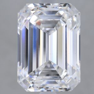 5.1 carat, E colour, VS1 clarity, Emerald shape, Lab Grown Diamond.