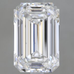 2.57 carat, E colour, VS1 clarity, Emerald shape, Lab Grown Diamond.
