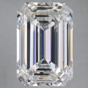 7.14 carat, F colour, VS2 clarity, Emerald shape, Lab Grown Diamond.
