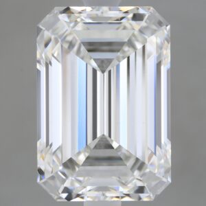 4.14 carat, F colour, VVS2 clarity, Emerald shape, Lab Grown Diamond.