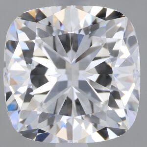 2.1 carat, D colour, VVS2 clarity, Cushion shape, Lab Grown Diamond.
