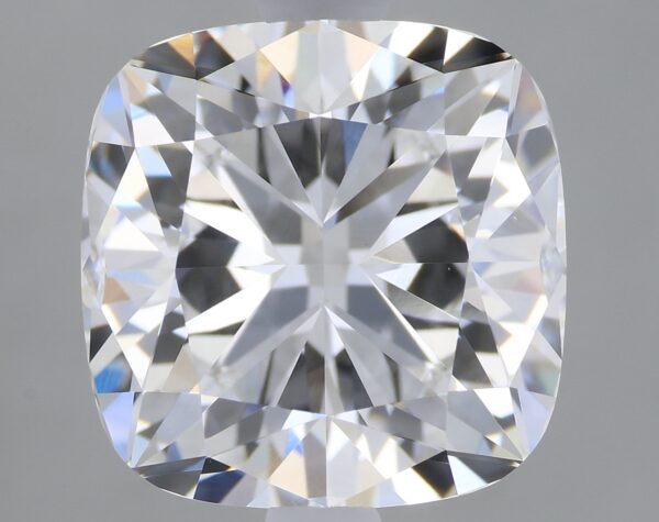 2.1 carat, D colour, VVS2 clarity, Cushion shape, Lab Grown Diamond.