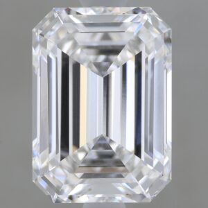 2.08 carat, D colour, VVS2 clarity, Emerald shape, Lab Grown Diamond.