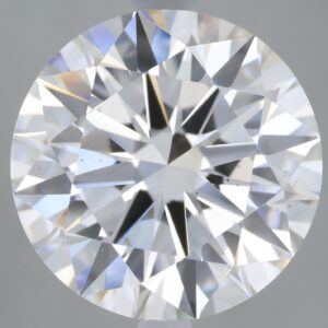 4.07 carat, E colour, VS2 clarity, Round shape, Lab Grown Diamond.