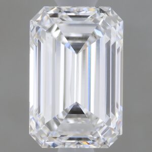 1.05 carat, D colour, VVS2 clarity, Emerald shape, Lab Grown Diamond.