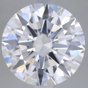 3.02 carat, D colour, VS2 clarity, Round shape, Lab Grown Diamond.