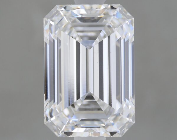 2.1 carat, E colour, VS1 clarity, Emerald shape, Lab Grown Diamond.