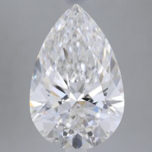 4.02 carat, E colour, VS1 clarity, Pear shape, Lab Grown Diamond.