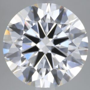 3.33 carat, E colour, VS1 clarity, Round shape, Lab Grown Diamond.