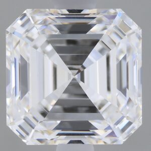1.55 carat, D colour, VVS2 clarity, Asscher shape, Lab Grown Diamond.