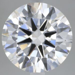 3.34 carat, E colour, VS1 clarity, Round shape, Lab Grown Diamond.