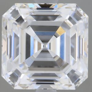 2.6 carat, E colour, VS1 clarity, Asscher shape, Lab Grown Diamond.