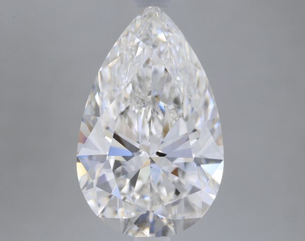 3.59 carat, F colour, VS2 clarity, Pear shape, Lab Grown Diamond.