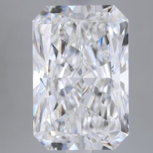4.12 carat, E colour, VS1 clarity, Radiant shape, Lab Grown Diamond.