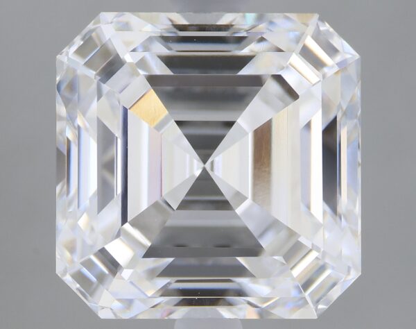 3.09 carat, D colour, VVS2 clarity, Asscher shape, Lab Grown Diamond.