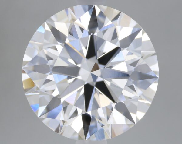 3.08 carat, F colour, VVS2 clarity, Round shape, Lab Grown Diamond.