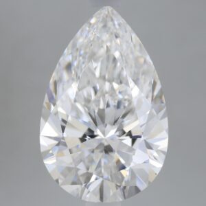3.1 carat, E colour, VS2 clarity, Pear shape, Lab Grown Diamond.