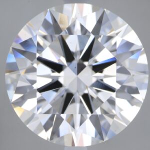5.33 carat, F colour, VS2 clarity, Round shape, Lab Grown Diamond.