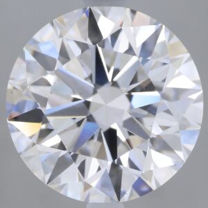 3.09 carat, E colour, VS2 clarity, Round shape, Lab Grown Diamond.